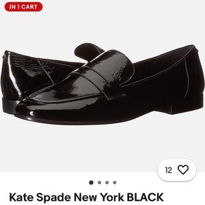 Kate Spade Patent Leather Crinkle Loafers